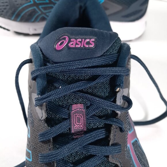 Asics Athletic Shoes Women 11.5 WIDE GT-1000 Black Purple Blue Running 1012A879 - Picture 16 of 16